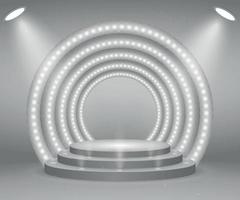 Stage with lights vector