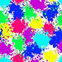 Color ink splashes Seamless pattern. Grunge splatters. Abstract background. Grunge text banners vector