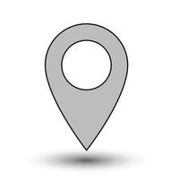 Travel Map pin sign location vector icon