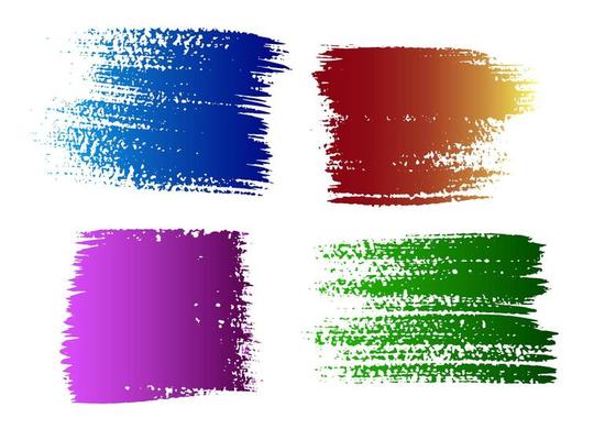 Color ink splashes. Grunge splatters. Abstract background. Grunge text banners