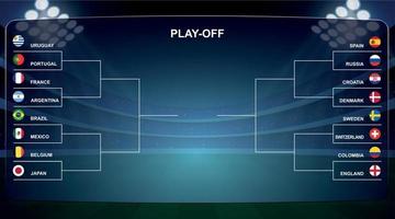 The 2022 football championship bracket tables templates 12965332 Vector Art  at Vecteezy