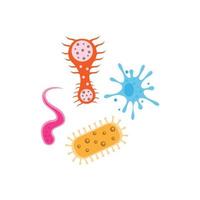 diseño de plantilla de icono de ilustración de vector de virus