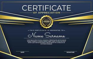 Certificate of Appreciation Template vector