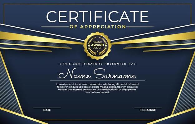 Certificate of Appreciation Template