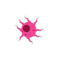 diseño de plantilla de icono de ilustración de vector de virus