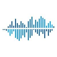 Audio technology  music sound waves vector icon illustration