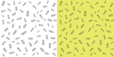 Sugarcane doodle pattern isolated on two background for web and print vector