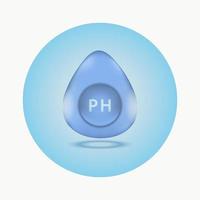 Water PH icon design vector illustration