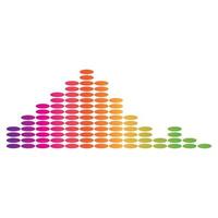 Audio technology  music sound waves vector icon illustration