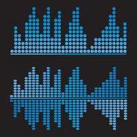 Audio technology  music sound waves vector icon illustration