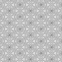 Complex ornament pattern, black and white vector design template.