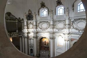 Noto,Italy-May 7, 2022-detail inside the church of Santa Chiara in Noto photo