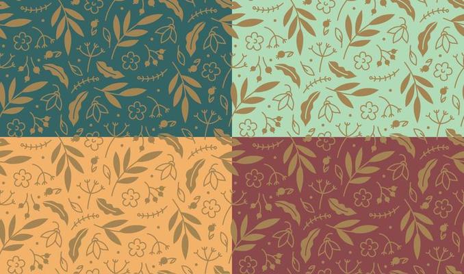 Floral ornament. Seamless pattern. Vector image.