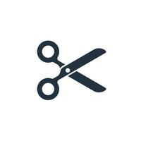 Scissors icon isolated on a white background. Scissors symbol for web and mobile apps. vector