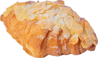 pan croissant recortado sobre fondo transparente. png