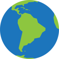 carte du monde simplicité faible polygone sur le globe. png