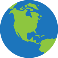 mapa do mundo simplicidade polígono baixo no globo. png