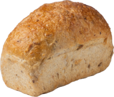 cutout whole wheat bread on transparent background. png