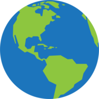 mundo mapa simplicidad polígono bajo en globo. png