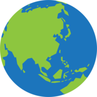 carte du monde simplicité faible polygone sur le globe.