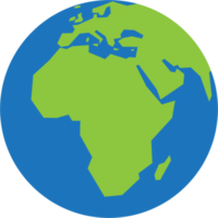 carte du monde simplicité faible polygone sur le globe. png