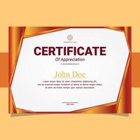 certificate luxury gold template design vector