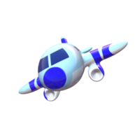 aereo cartone animato png 3d modello