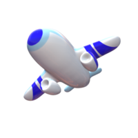 Airplane cartoon png 3d model