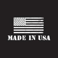 Made in USA badge, Icon, Seal. Logo Vector