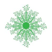 Dandelion flower logo vector template design