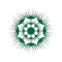 Dandelion flower logo vector template design