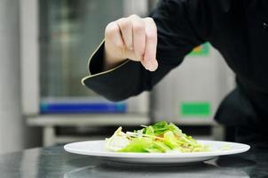 chef preparing meal photo