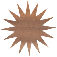 mooi bruin boho waterverf ster png