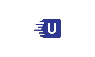 logotipo de entrega letras del alfabeto inglés u elementos de plantilla de diseño vectorial para su aplicación o empresa. vector