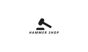 Hammer Icon in trendy flat style isolated on grey background, for your web site design, app, logo, UI. Vector illustration, EPS10.