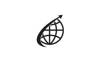logotipo mundial mundial. plantilla de elementos de icono de logotipo de red de personas abstractas todo en uno vector