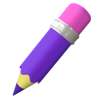 stiliserade 3d penna illustration png