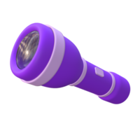 3D Flashlight Illustration from Bottom Side View png