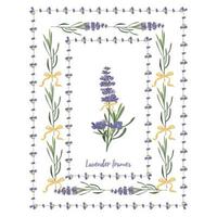 Set violet Lavender beautiful floral frames template in vector watercolor style isolated on white background for decorative design, wedding card, invitation, travel flayer. Botanical illustration