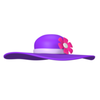 3d illustration av strand hatt png