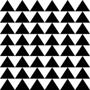 conjunto de tres iconos de figuras geométricas triangulares aislados en fondo blanco vector