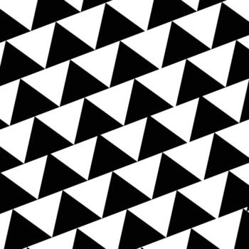 set of three triangle geometric figures icons isolated on white background vector