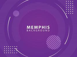 abstract memphis background with circles vector