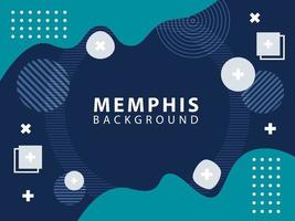 abstract memphis background with circles vector