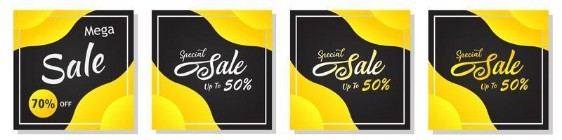 vector illustration set sale banner