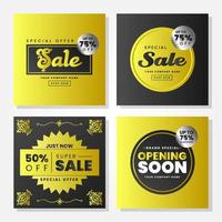 vector illustration set sale banner