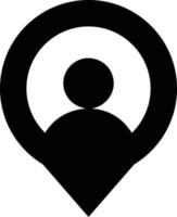 ubicación del icono de usuario, icono de vector de pin de mapa. símbolos de marcador gps. Planificar signos de puntero de lugar.