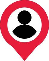 map pointer user icon Location, map pin vector icon. GPS marker symbols. Plan place pointer signs. Location tag concept