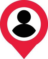 map pointer user icon Location, map pin vector icon. GPS marker symbols. Plan place pointer signs. Location tag concept