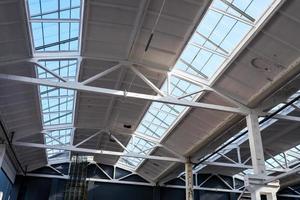 industrial roof at the factory photo